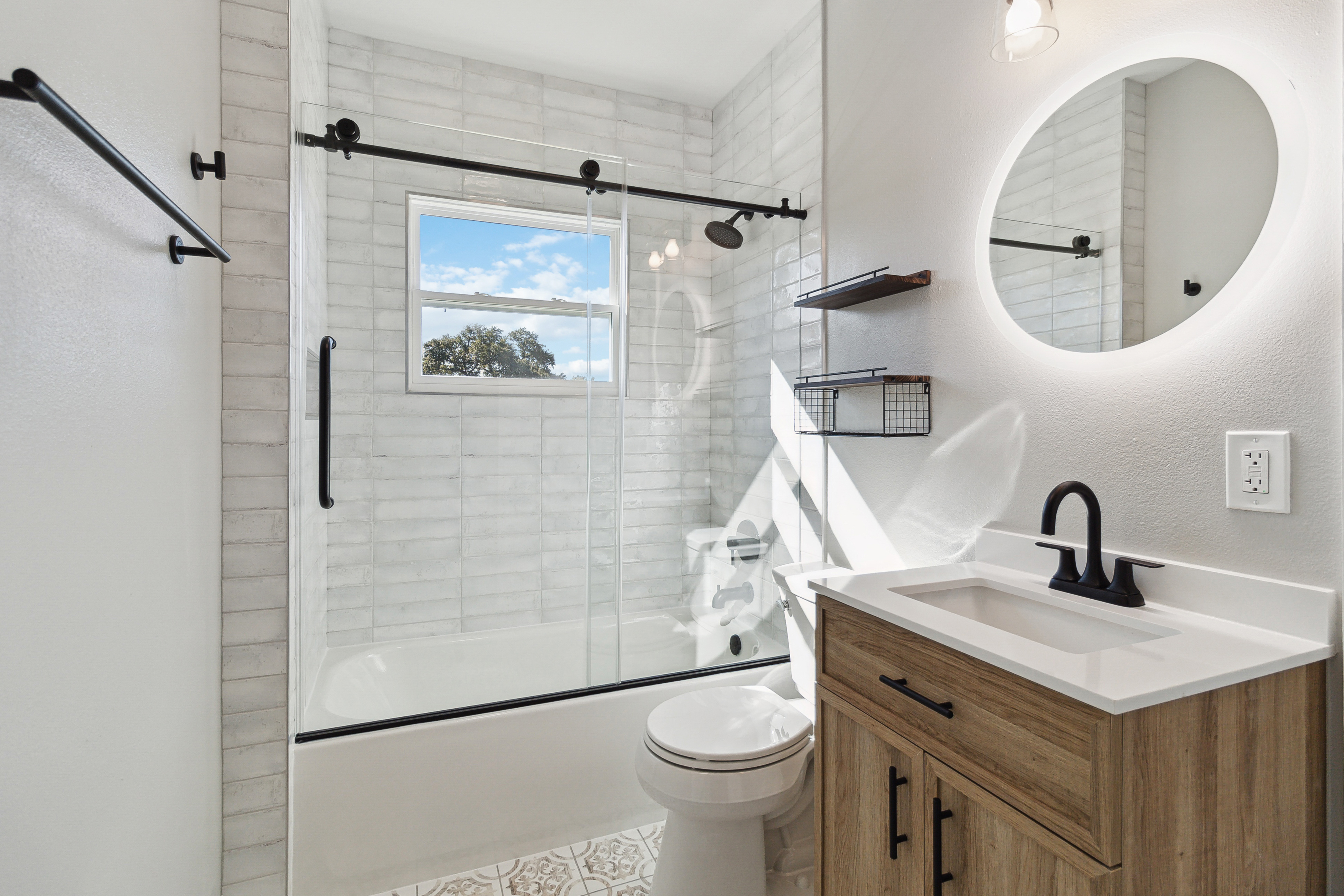 Bathroom remodel by Coastal Builders